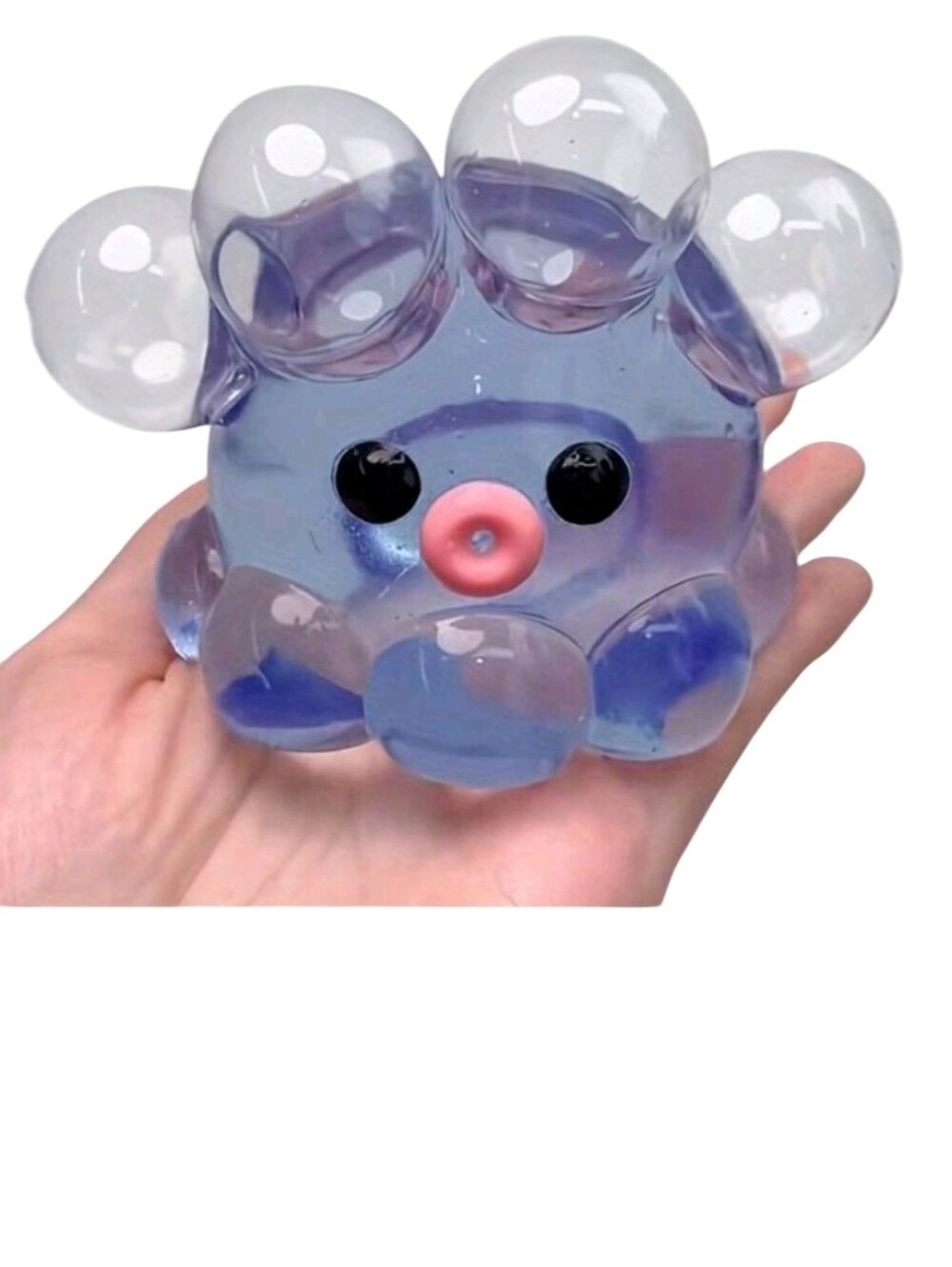 Cute Blue Bubble Octopus Squishy Toy